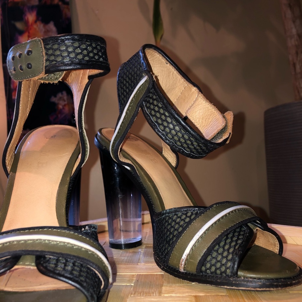 L.A.M.B Lucite ombré Heel